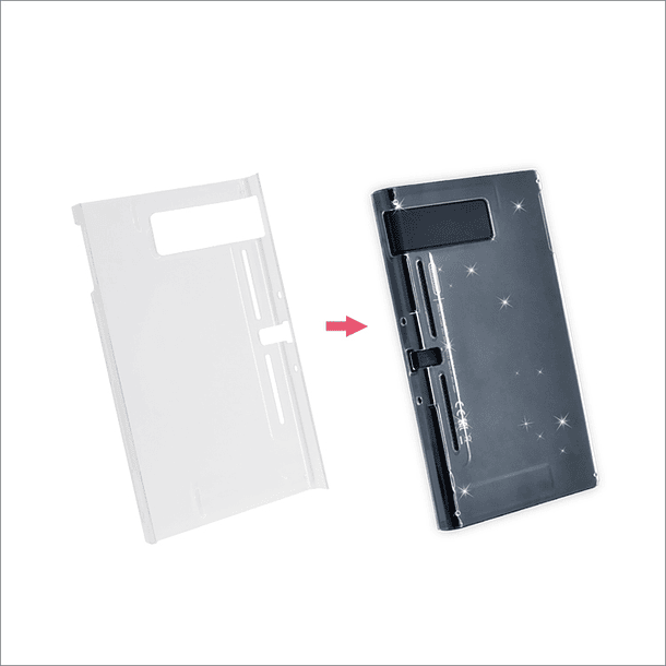 Accesorio Dobe - Carcasa Transparente Ridida Nintendo Switch  3