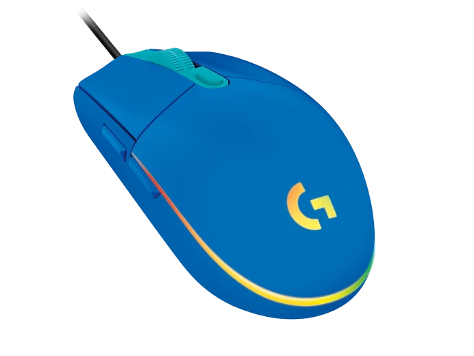 Mouse Gamer G203 Lightsync Blue  2
