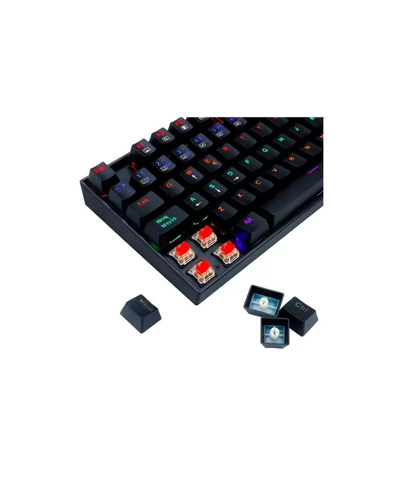 Teclado Redragon Kumara Rainbow Black Switch Red esp 3