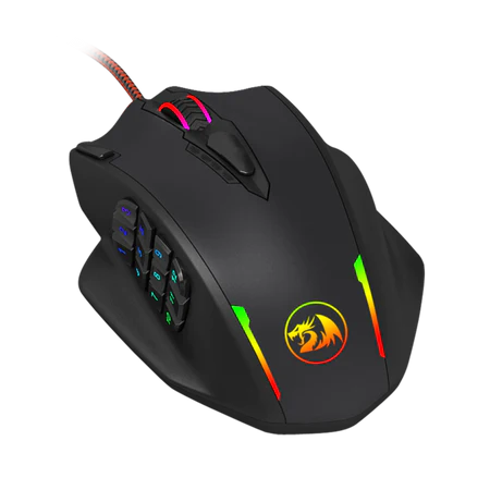 Mouse Gamer Redragon M908 Impact RGB 18 botones  1