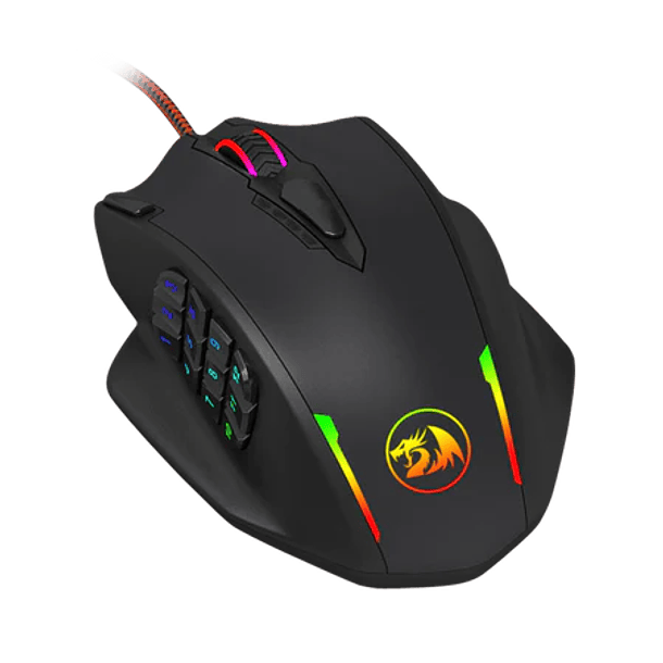 Mouse Gamer Redragon M908 Impact RGB 18 botones  1