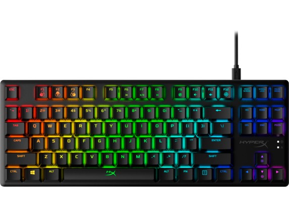 Teclado Gamer HyperX Alloy Origins Core switch aqua. tkl. rgb. en  1