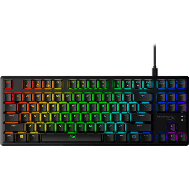 Teclado Gamer HyperX Alloy Origins Core switch aqua. tkl. rgb. en  1