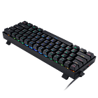Teclado Gamer Redragon Draconic wifi rgb 60% black brown  5