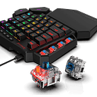 Teclado Gamer Redragon Mecánico Una mano DITI sw brown EN 3