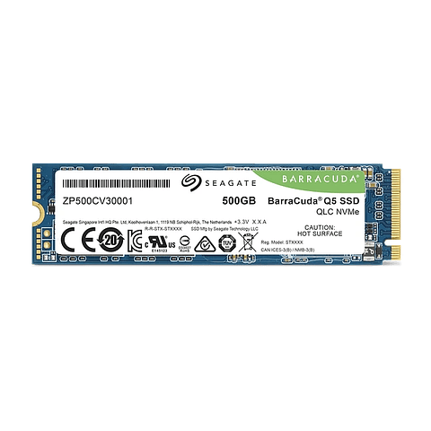 Estado solido Seagate BarraCuda Q5 SSD 500GB PCIE interno M.2 2280 PCI Exp 
