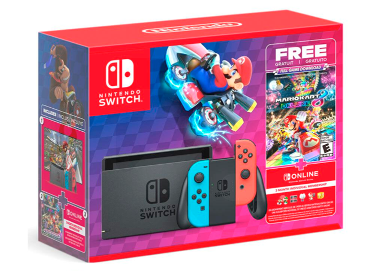 Consola Nintendo Switch LT2 Neon + Mario Kart 8 Edición Especial 5