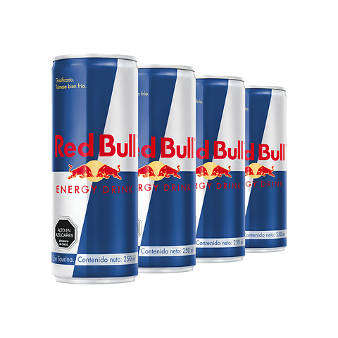 Pack 4 latas Red Bull