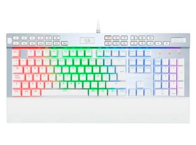 Teclado Gamer Redragon mecánico K550RGB Yama White SW Purple  1