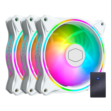 Refrigeración CoolerMaster MF120 HALO Blanco X3 1