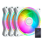 Refrigeración CoolerMaster MF120 HALO Blanco X3 1