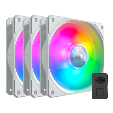 Refrigeracion CoolerMaster SickleFlow 120ARG pack de 3 blanco 1