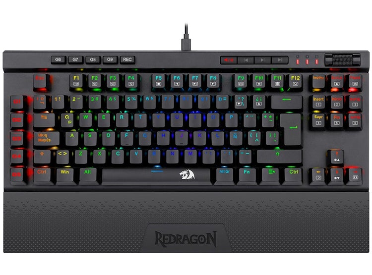 Teclado Gamer Redragon mecanico K550RGB Yama Black SW Purple  2