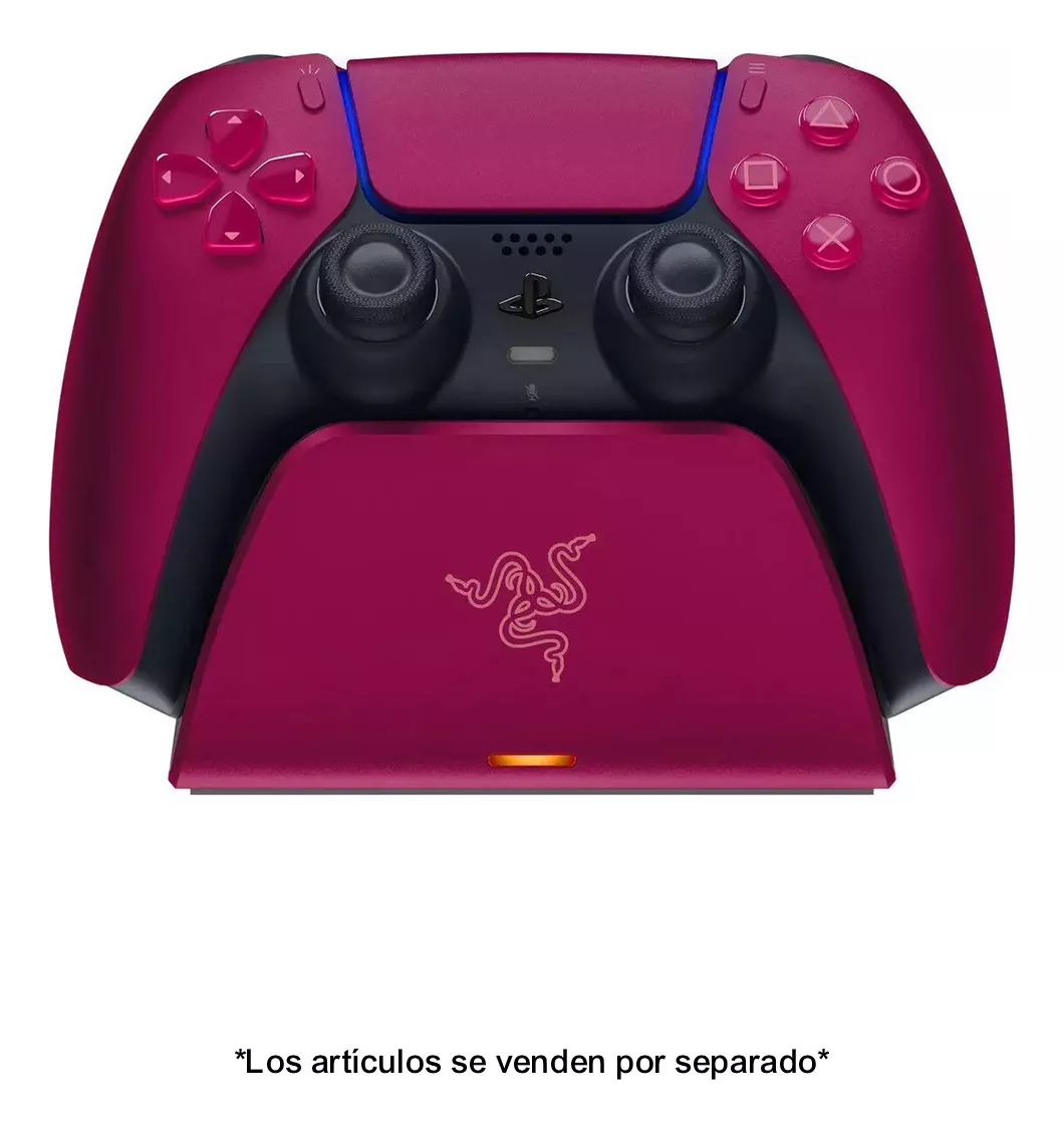 Accesorio Razer Base Carga Rápida Para Gamepad PS5 Red  1