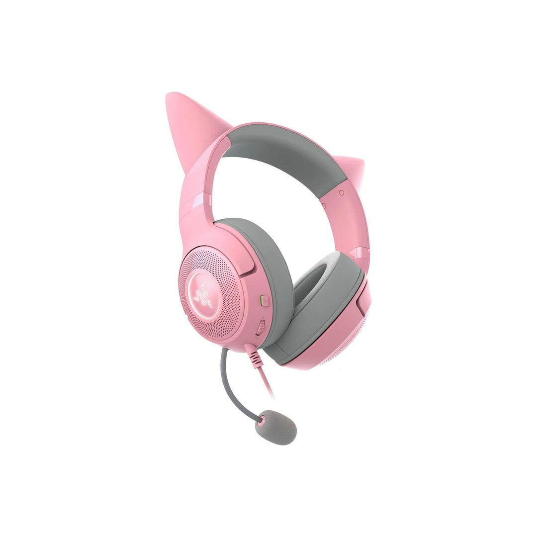 Audífono Gamer Razer KRAKEN KITTY V2 USB QUARTZ  2