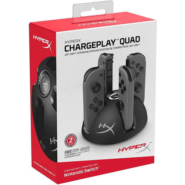 Estación de carga HyperX Nintendo Switch 4 puerto para mandos   5