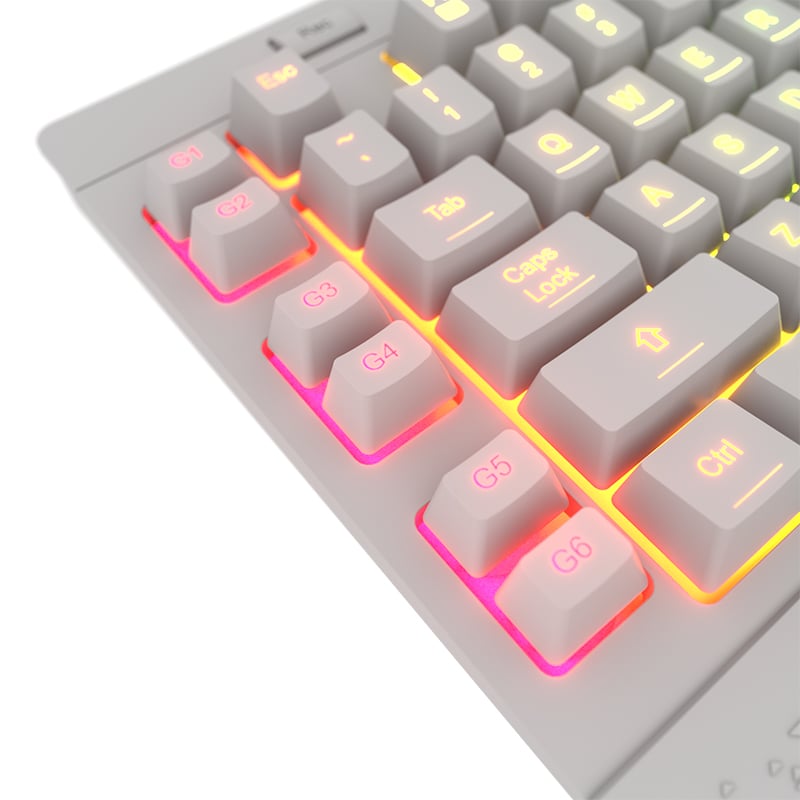 Teclado Gamer Redragon SHIVA Membrana RGB SP White  3