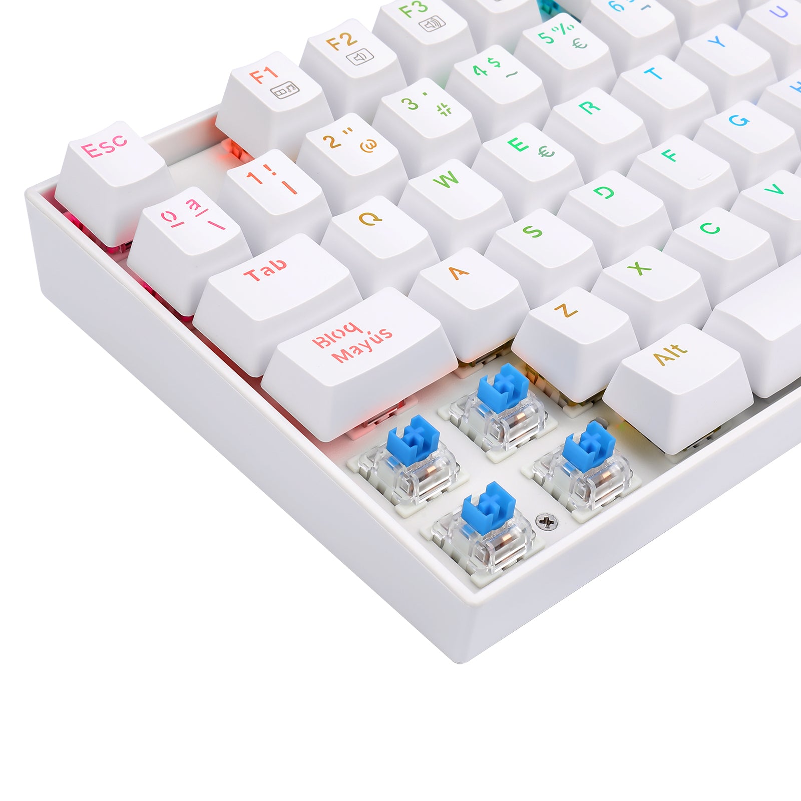 Teclado Gamer Redragon Kumara K552 SP Blue White  5