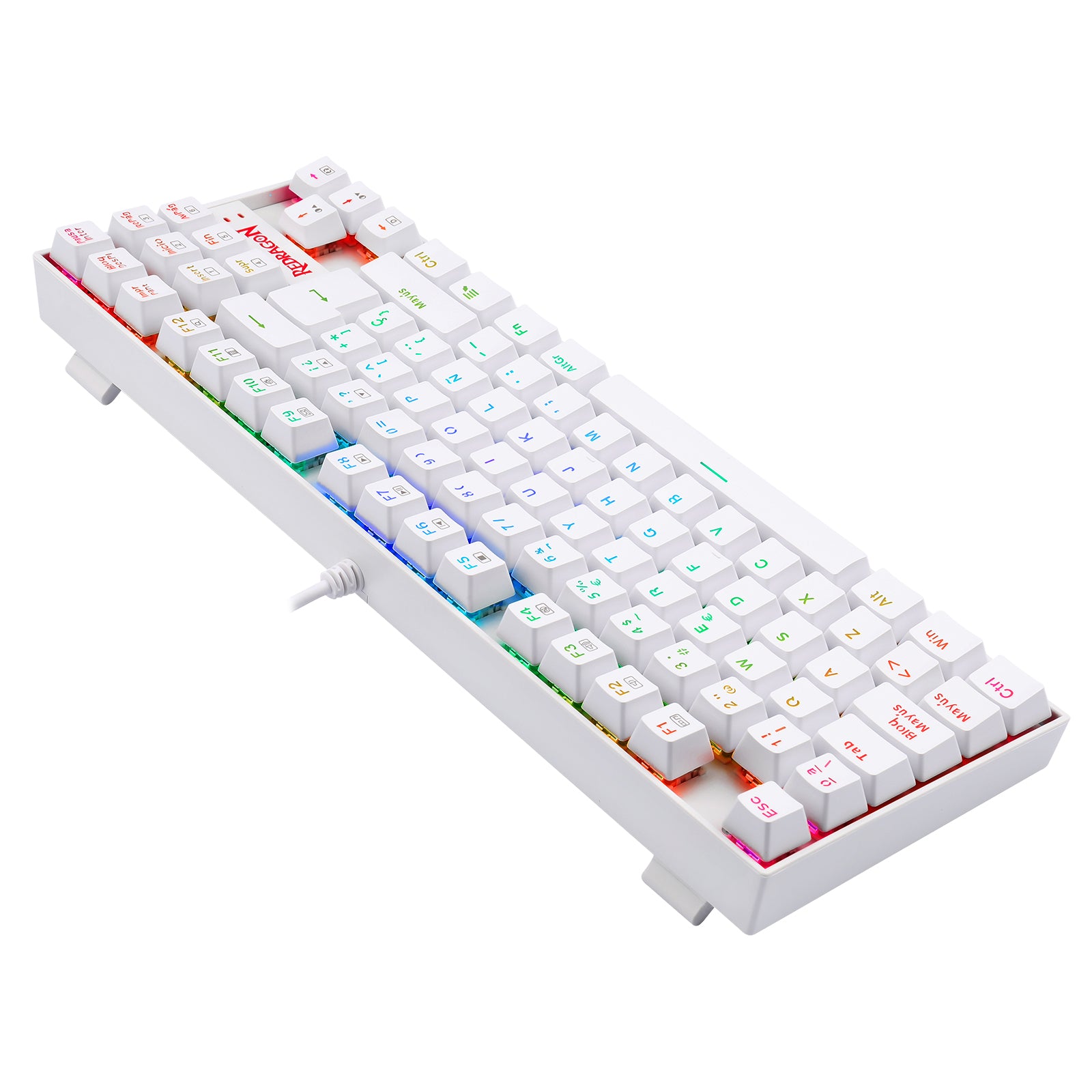 Teclado Gamer Redragon Kumara K552 SP Blue White  4