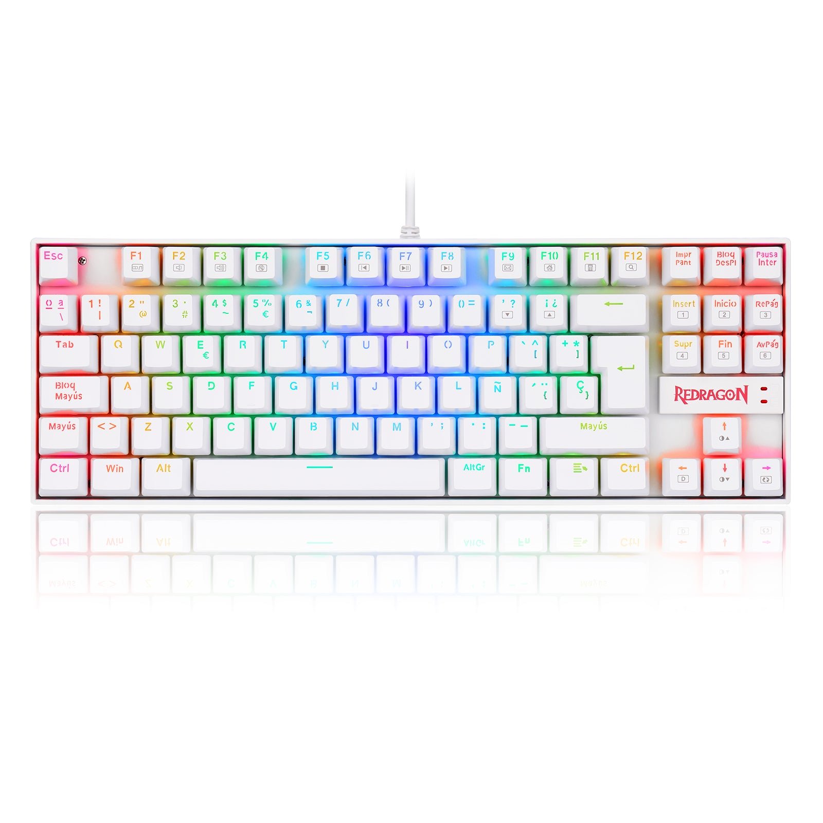 Teclado Gamer Redragon Kumara K552 SP Blue White  1