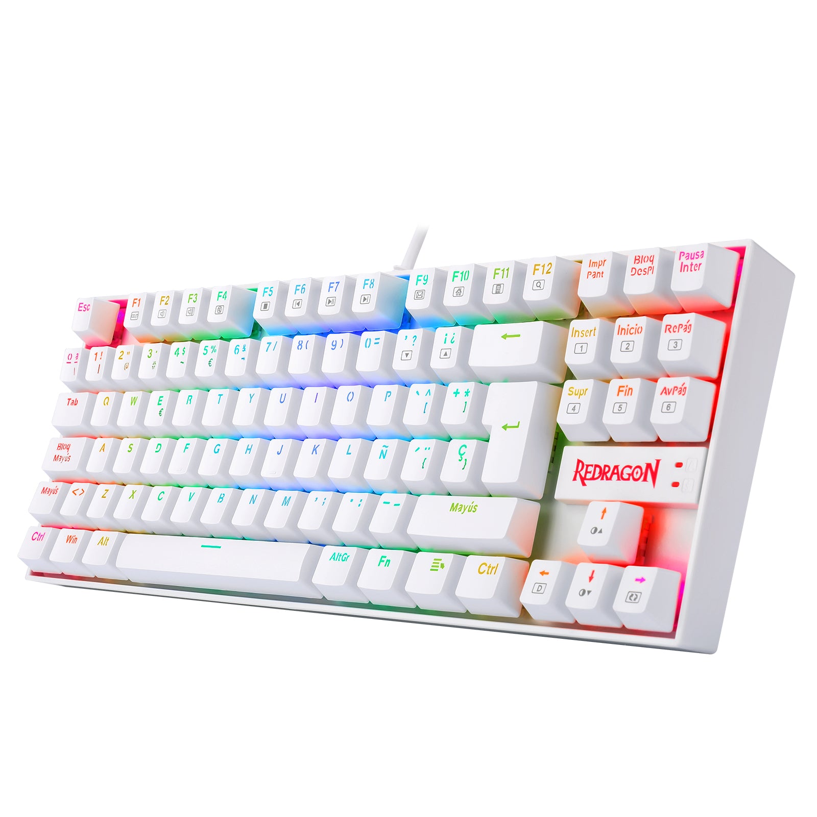 Teclado Gamer Redragon Kumara K552 SP Blue White  3