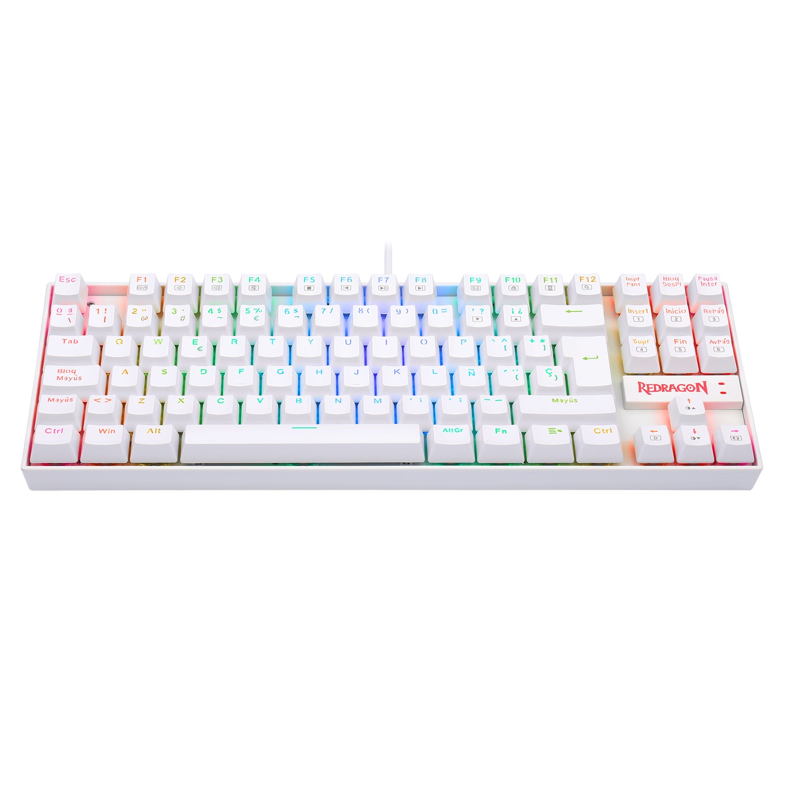 Teclado Gamer Redragon Kumara K552 SP Blue White  2