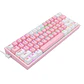 Teclado Gamer Redragon K616 Fizz Pro Pink/White Red Wifi SP  - Miniatura 3