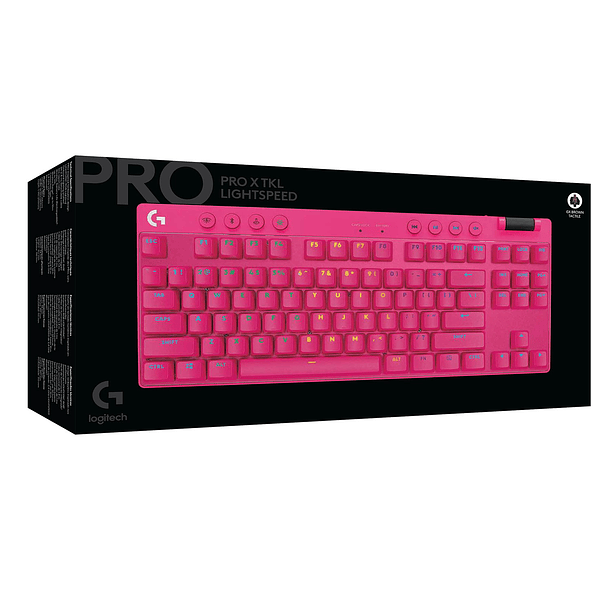 Teclado Gamer Logitech PRO X TKL Lightspeed Magenta  5