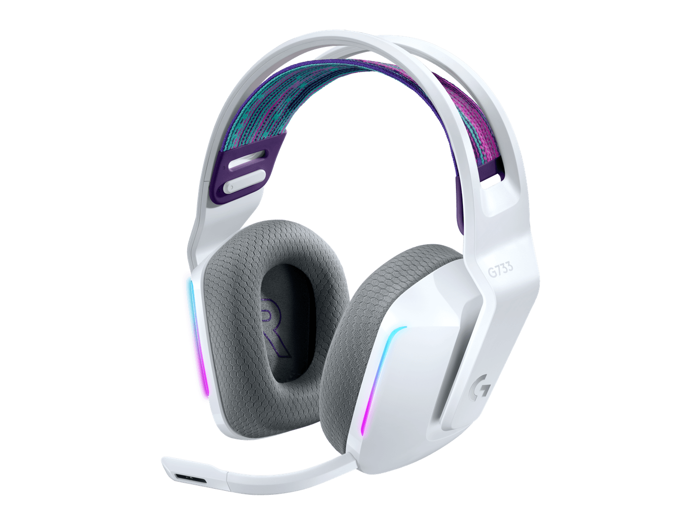 Audífono Gamer Logitech G733 Lightspeed Wireless Blanco 1