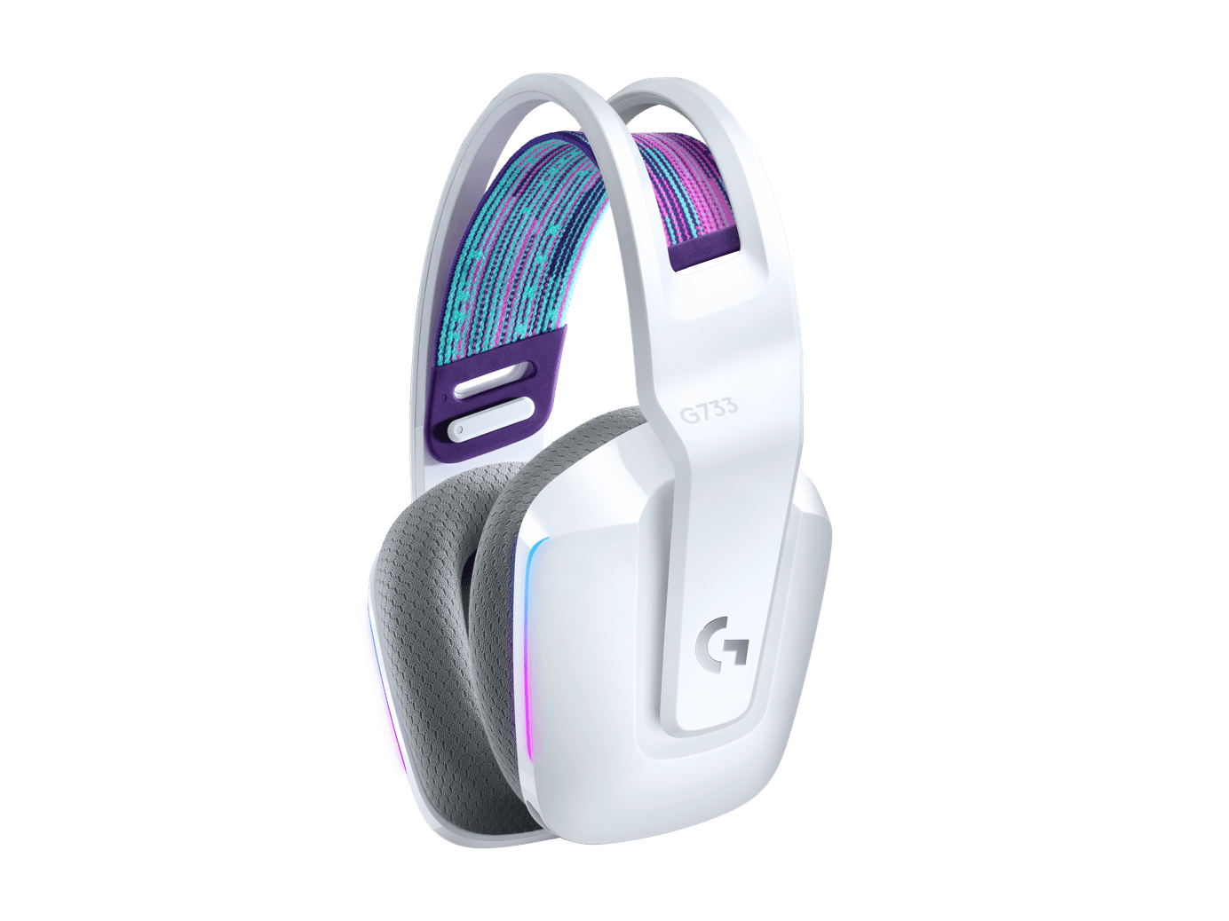 Audífono Gamer Logitech G733 Lightspeed Wireless Blanco 2