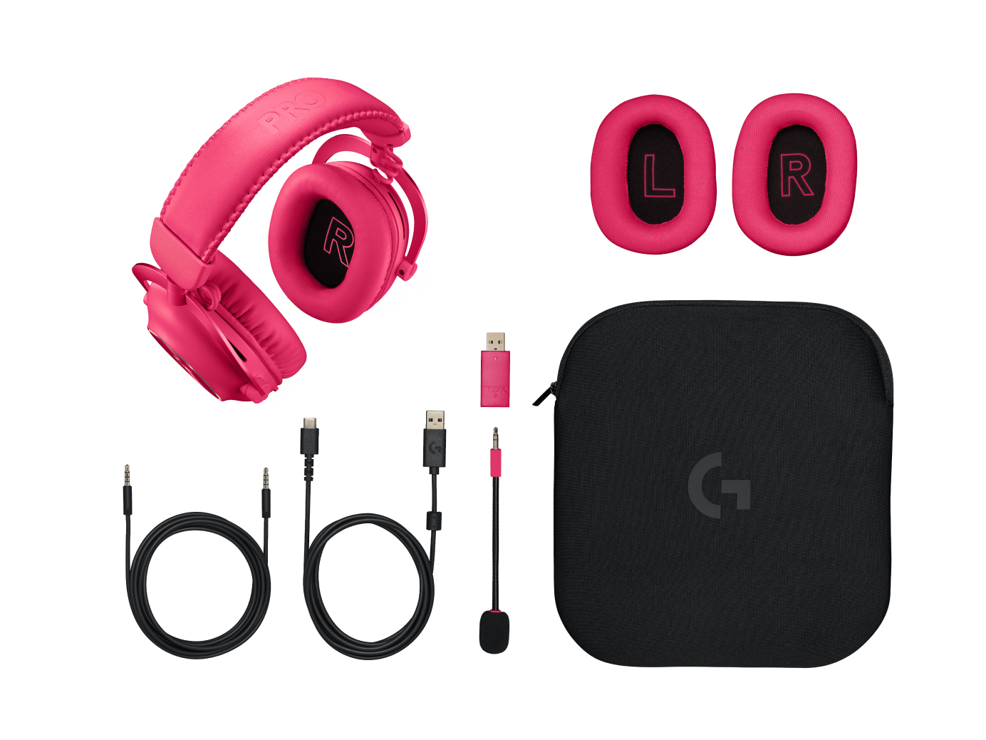 Audifono Gamer Logitech PRO X Lightspeed 2 Magenta 5