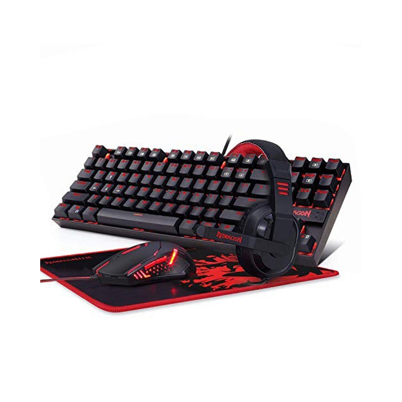 Bundle Redragon 4 en 1 Pack K552RGB-SP+M601+H120+P001 SP  1