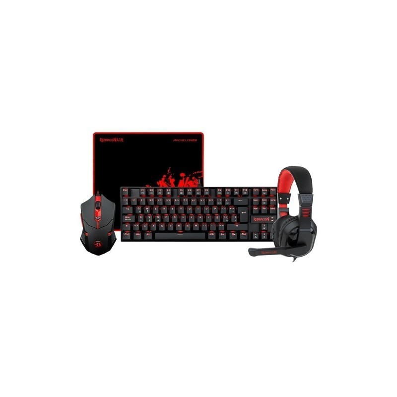 Bundle Redragon 4 en 1 Pack K552RGB-SP+M601+H120+P001 SP  2