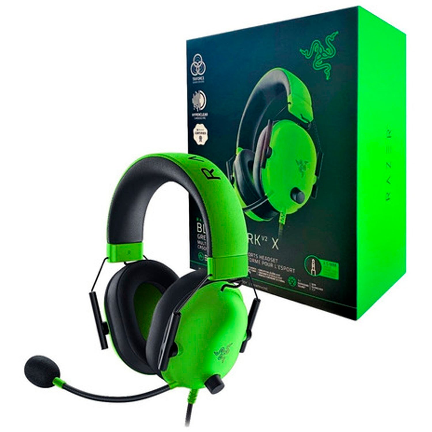 Audifono Razer Blackshark V2 X Green Edition 3