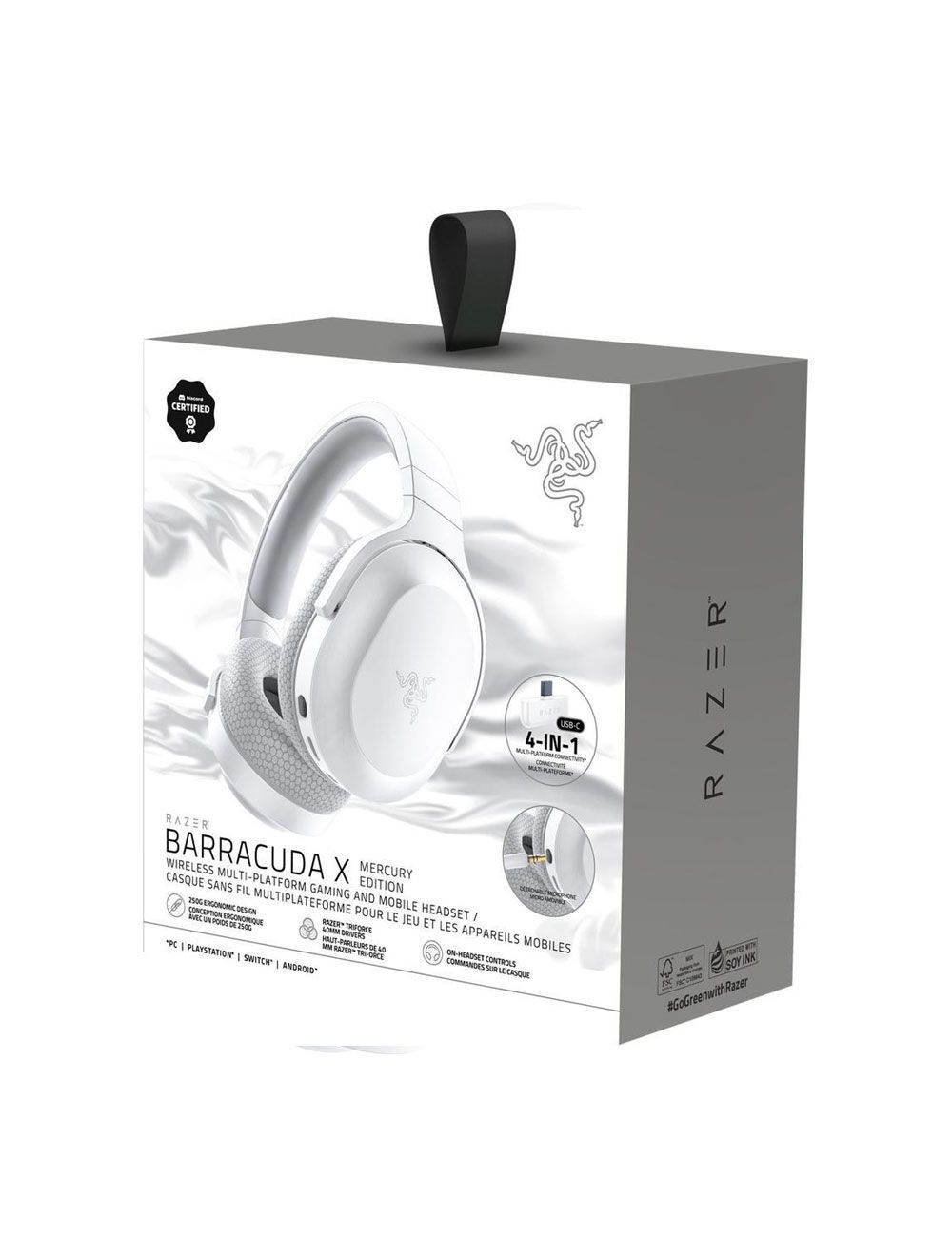 Audífono Gamer Razer Barracuda X Mercury (Version 2022)  4