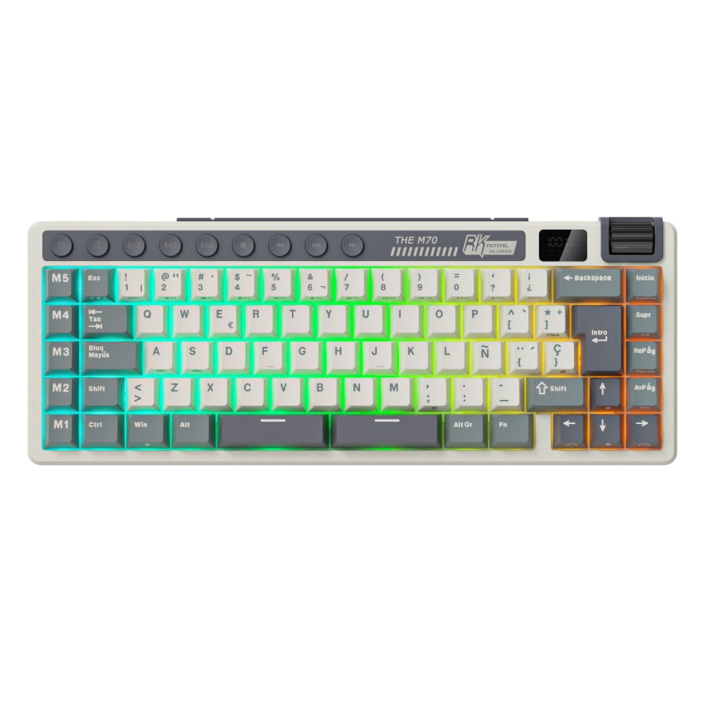 Teclado Gamer Royal Kludge RK-M70 Cyan Purple 1