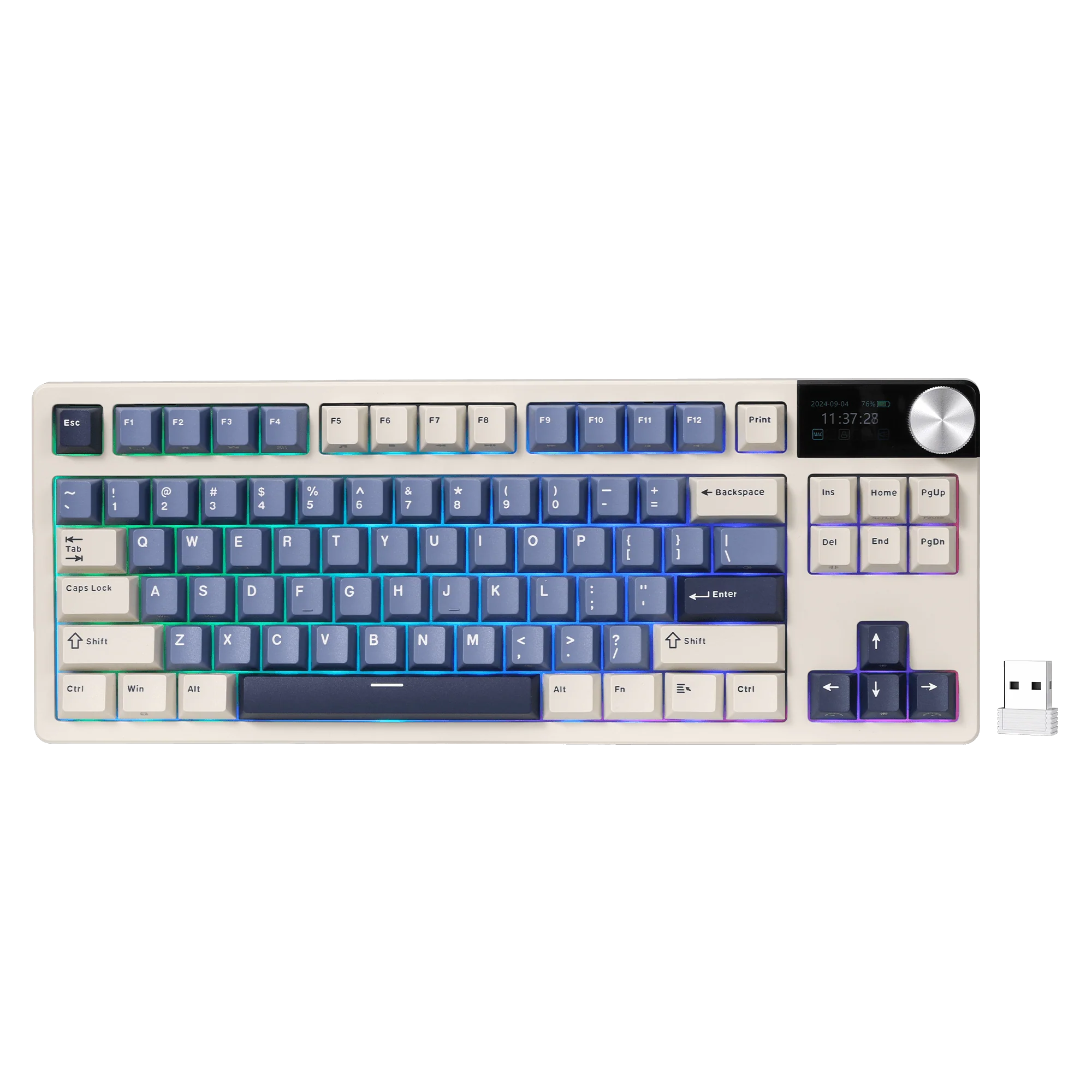 Teclado Gamer Royal Kludge RK-S85 Horizon Blue Tri-Mode 1