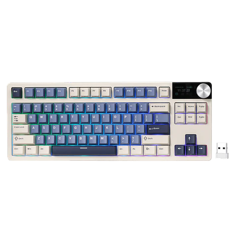 Teclado Gamer Royal Kludge RK-S85 Horizon Blue Tri-Mode