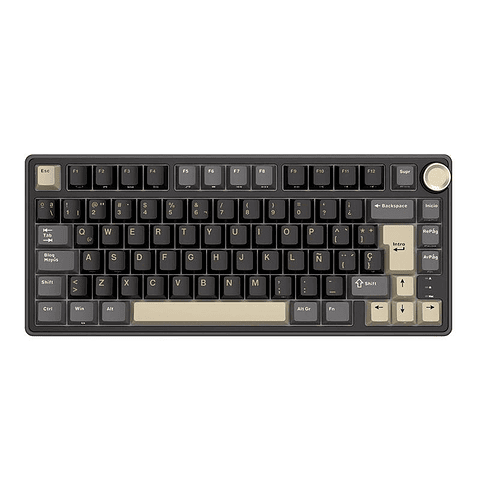 Teclado Gamer Royal Kludge R75 Phantom Sw Silver ESP
