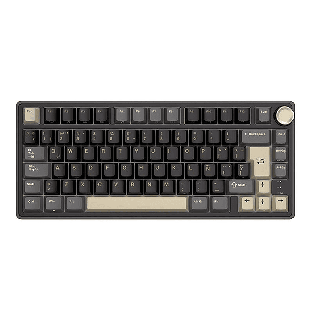 Teclado Gamer Royal Kludge R75 Phantom Sw Silver ESP 1