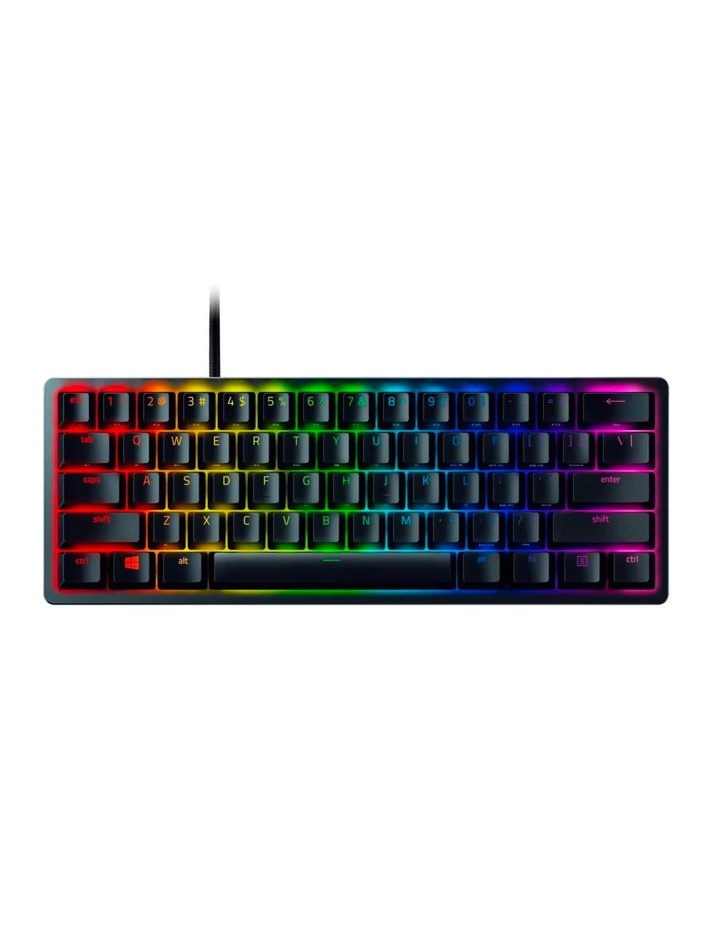 Teclado Huntsman Mini Black Purple Switch 1