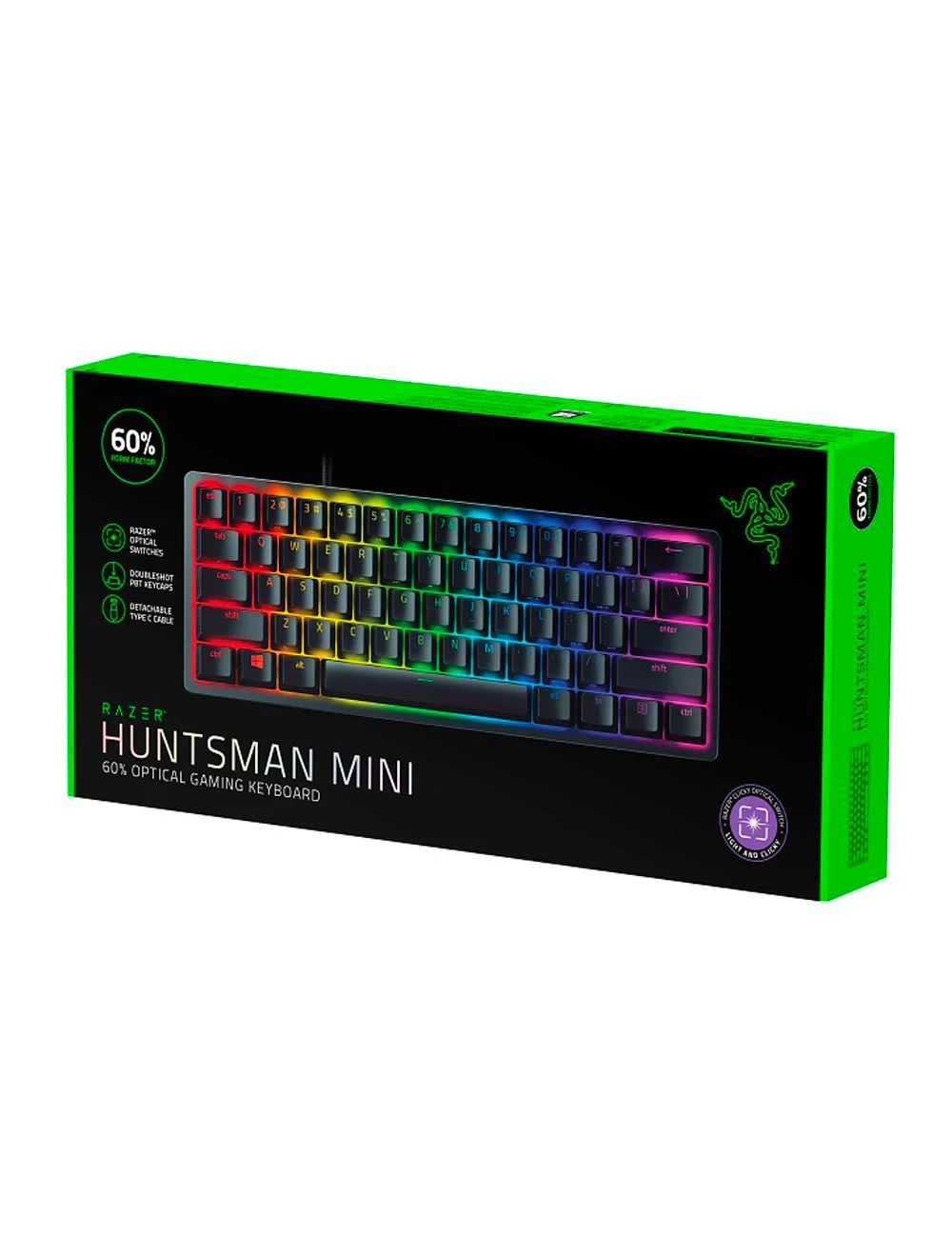 Teclado Huntsman Mini Black Purple Switch 3