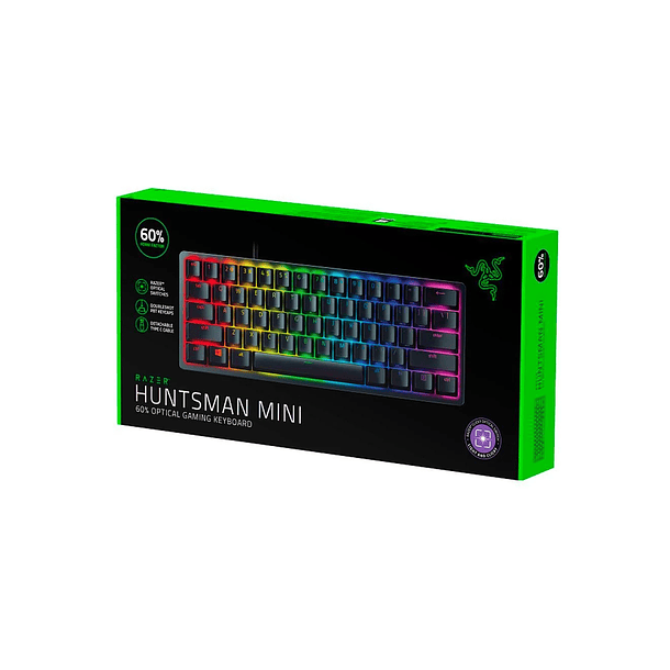 Teclado Gamer Razer HUNTSMAN Mini Black sw Purple Optico 3