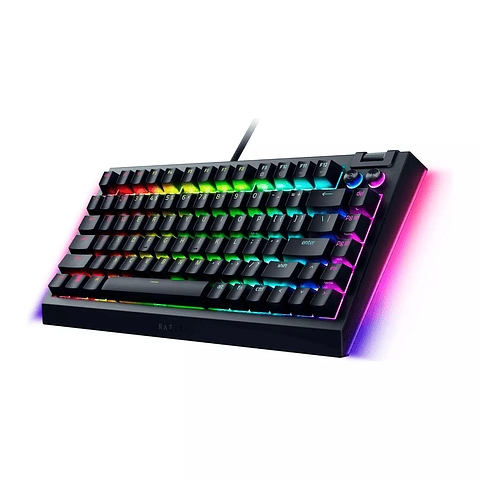 Teclado Gamer Razer Blackwidow V4 Black 75% Sw Orange Ing