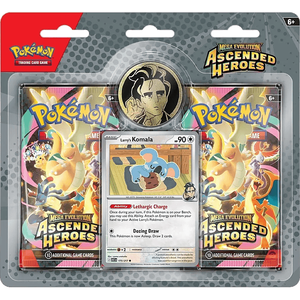 [PRE-VENTA] Cartas Pokémon Mega Evolution - Ascended Heroes Collection - Erika/Larry Español 1