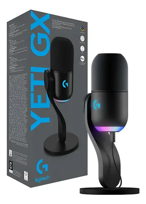 Micrófono Logitech YETI GX Negro