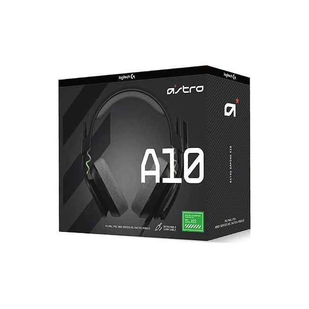 Audífono Gamer Logitech ASTRO A10 Gen2 Xbox Negro 3