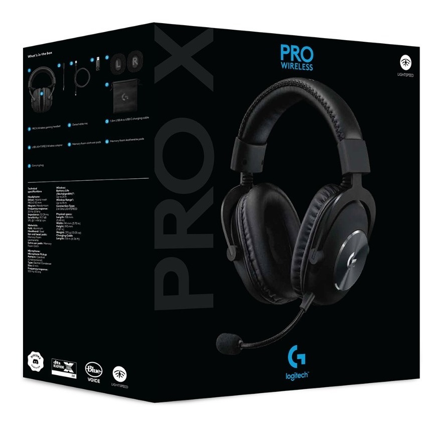 Audífono Gamer Logitech PRO X Lightspeed 2 Black 2