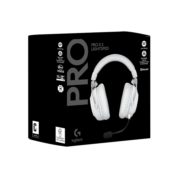 Audifono Gamer Logitech PRO X Lightspeed 2 White 1