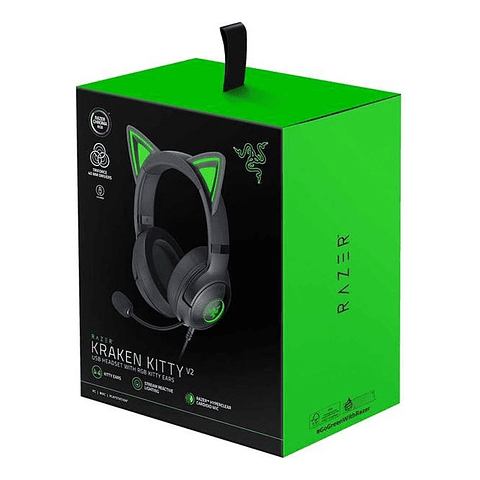 Audífono Gamer Razer Kraken Kitty Chroma Black